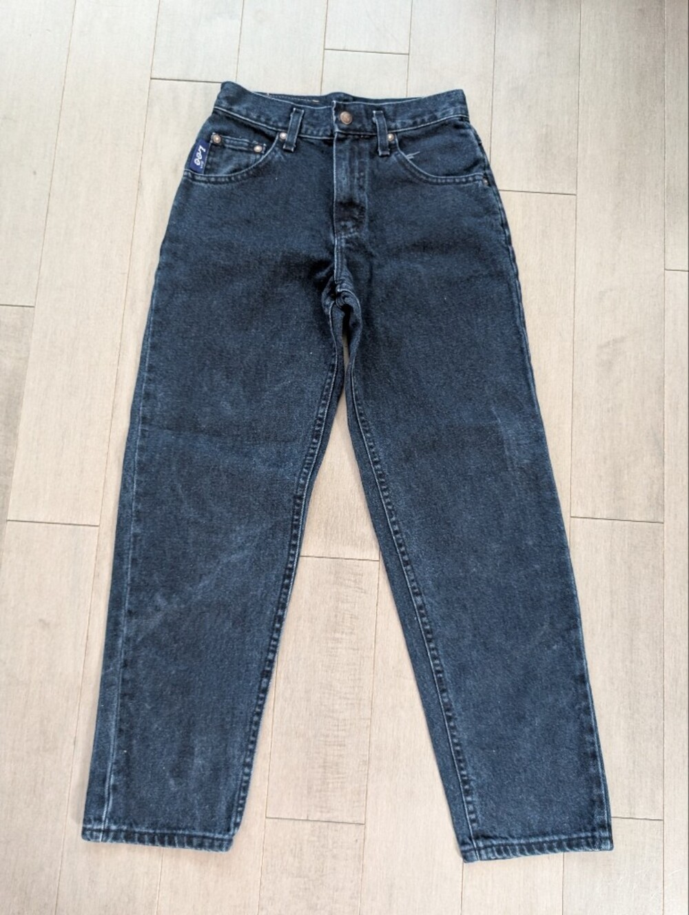 Vintage Lee Straight Leg Jeans Dark Blue Wash Size 12